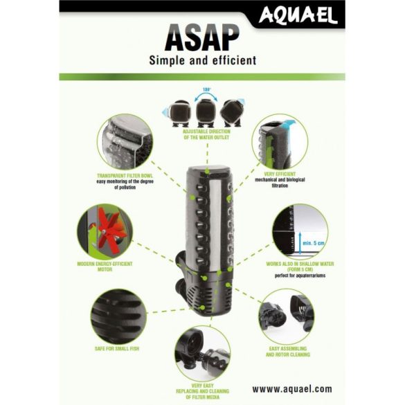 Aquael ASAP filter 300 (belsőszűrő) 100 literig
