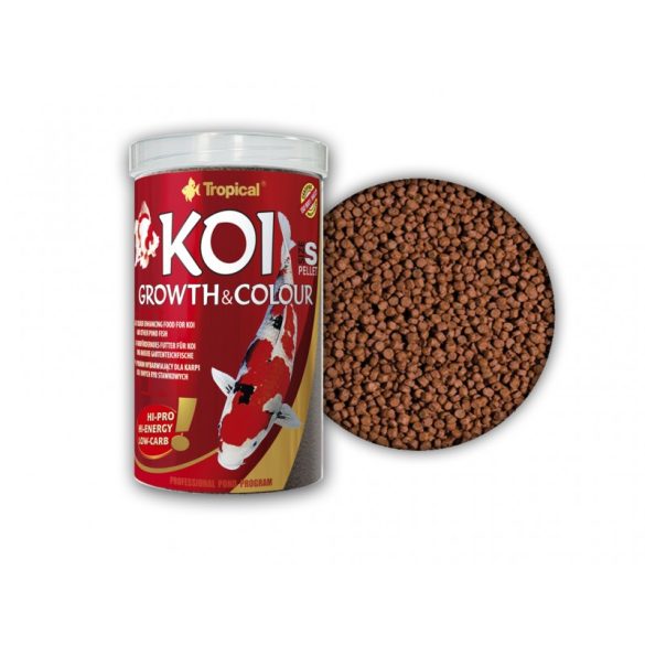 Tropical KOI Growht -Colour S színnövelő táplálék 1000ml