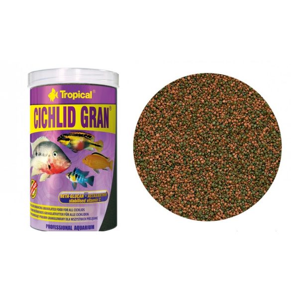 Tropical Cichlid Gran granulátumos sügér táp 250 ml