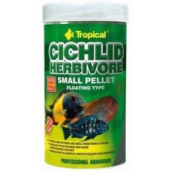   Tropical Cichlid Herbivore kisméretű lebegő pellet növényevő sügereknek 250 ml