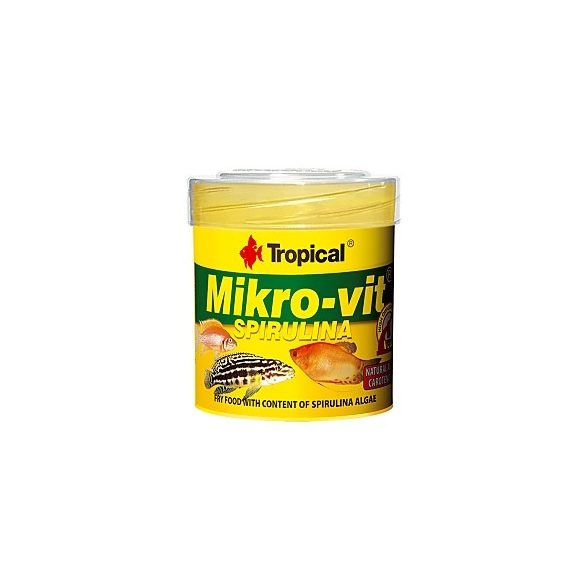 Tropical Mikro-Vit spirulina / növényi eledel halaknak 32g/50ml 